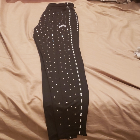 Black bling joggers - Picture 2 of 3